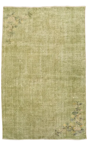 Decorative Vintage Anatolian Oriental Wool Area Rug 5x8