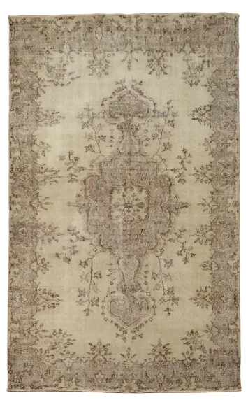 Wool Vintage Anatolian Oriental Area Rug 6x9