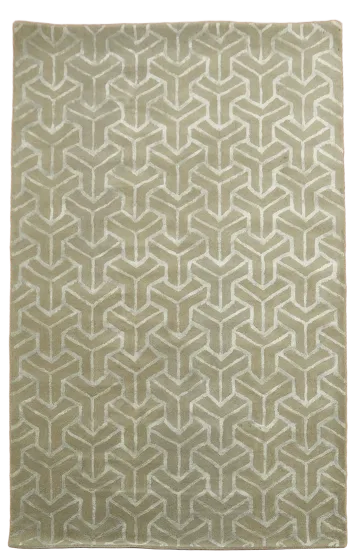 Versatile Beige Rug with Sleek Geometric Patterns for Any Room 5'x8'