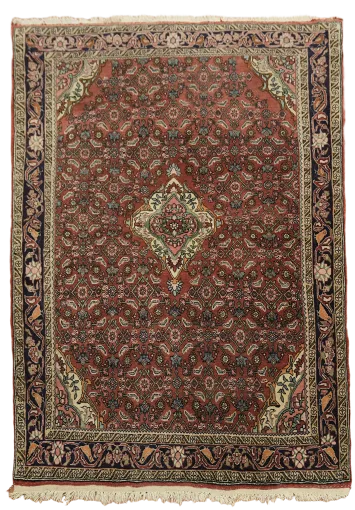 Vintage Wool Bidjar Persian Rug 4x6