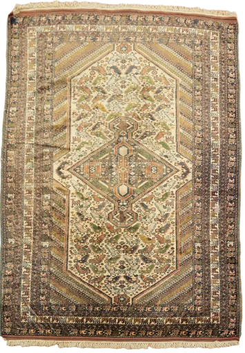 Shahrbabak Persian Wool Rug 4x6
