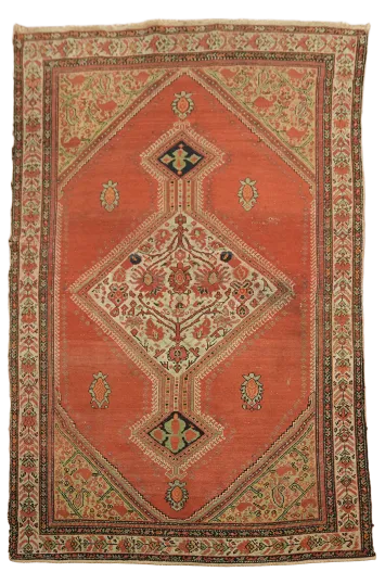 Antique Tribal Malayer Persian Wool Rug 4x6