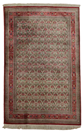 Fine Qum Persian Silk Rug 3x5