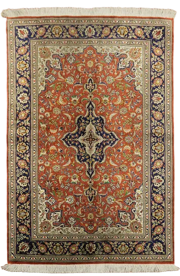 Super Fine Silk Tabriz Persian Rug 3x5