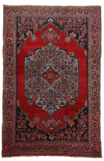 Wool Bidjar Halvaei Vintage Persian Rug 4x6