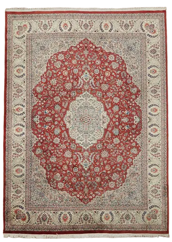 Vintage Tabriz Oriental Wool Area Rug 8x11