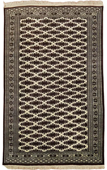 Vintage Wool Bokhara Oriental Large Rug 11x16