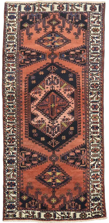Vintage Bakhtiari Persian Area Wool Rug 5x9