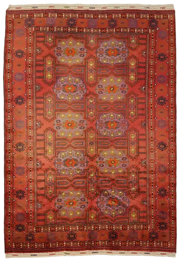 Tribal Balouch Persian Wool Area Rug 6x9