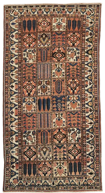 Bakhtiari Persian Wool Area Rug 6x10