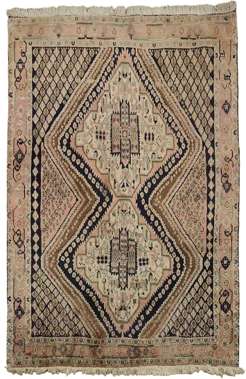 Vintage Tribal Wool Afshar Oriental Rug 4x5