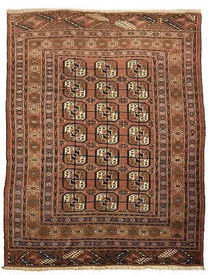 Tribal Wool Bokhara Oriental Rug 4x6