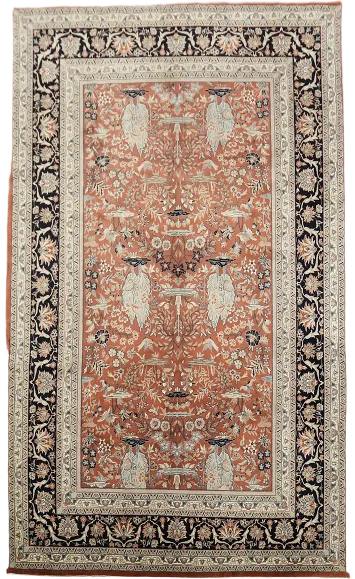 Top Quality Kerman Oriental Wool Area Rug 7x10