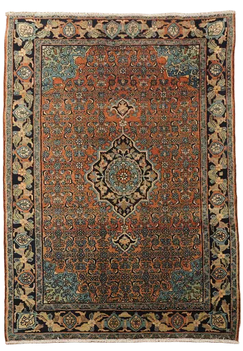 Vintage Sarouk Persian Wool Rug 4x6