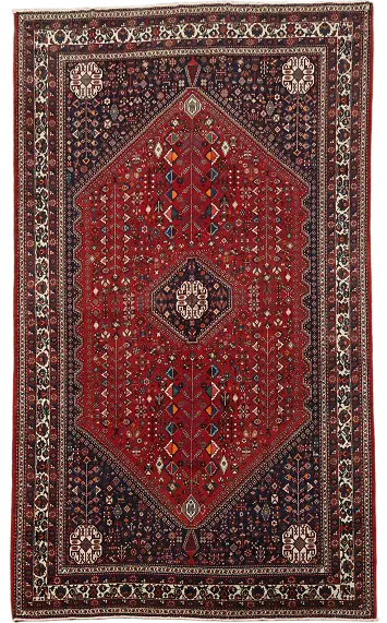 Tribal Wool Abadeh Persian Area Rug 7x10