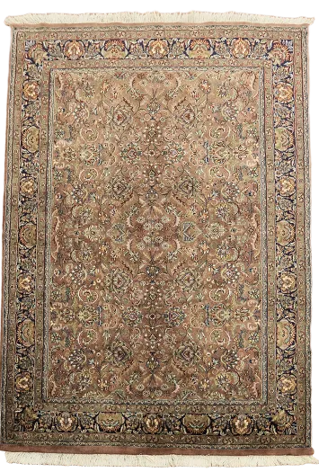 All Over Floral Agra Oriental Wool Rug 5x8