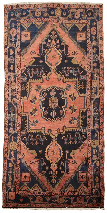 Lori Persian Area Vintage Wool Rug 5x10