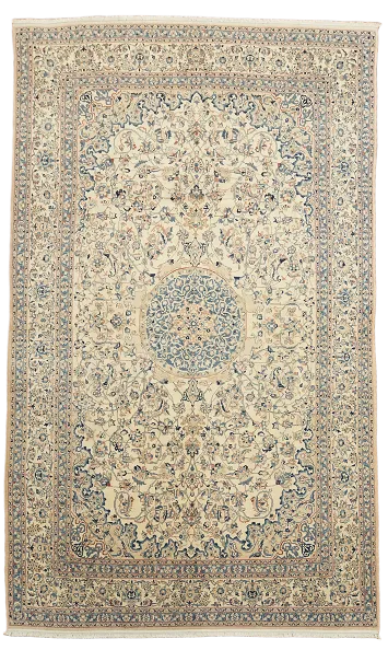 Masterpiece Antique Nain Toodeshk Wool Persian Rug 7x12