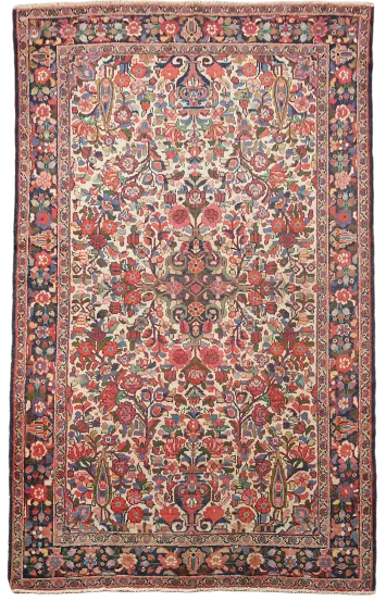 Vintage Wool Lilian Persian Rug 5x7