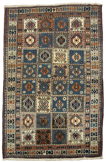 Vintage Tribal Wool Shiraz Persian Rug 5x7