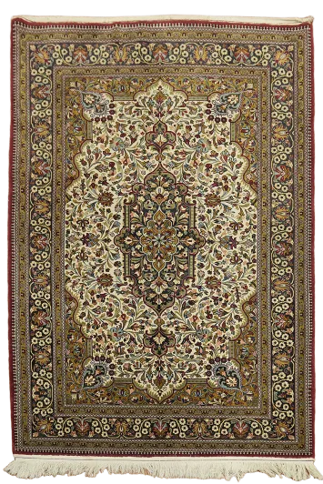 Fine Floral Tabriz Persian Wool Rug 4x6