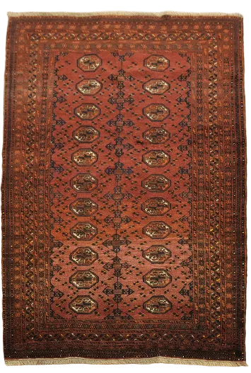 Vintage Balouch Oriental Wool Rug 4x6