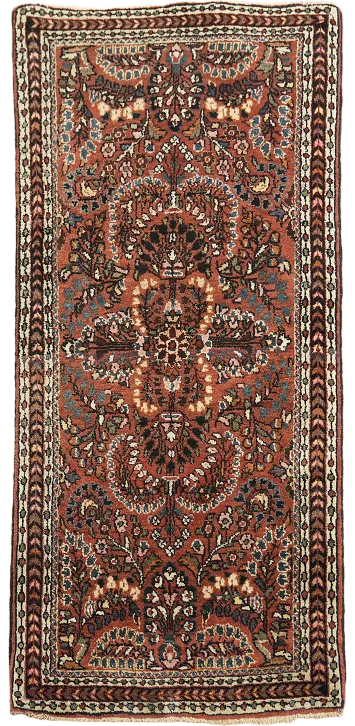 Sarouk Persian Wool Rug 2x4