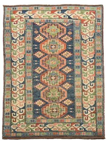 Super Kazak Oriental Wool Rug 5x6