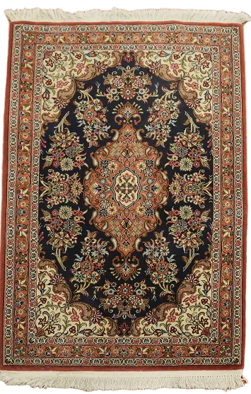 Fine Qum Persian Wool Rug 3x4
