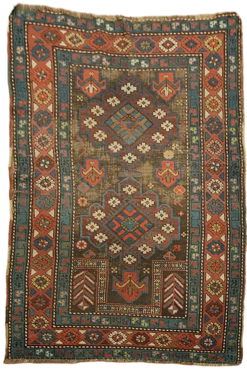 Pre-1900 Antique Heriz Bakhshayesh Persian Wool Rug 3x5
