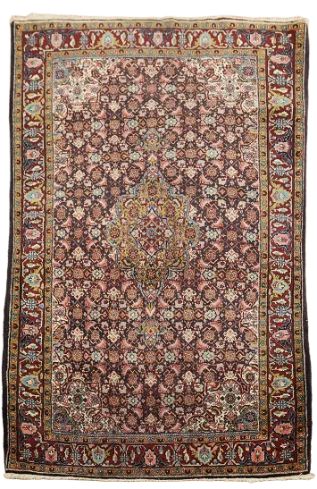 Vintage Wool Bidjar Persian Rug 3x5