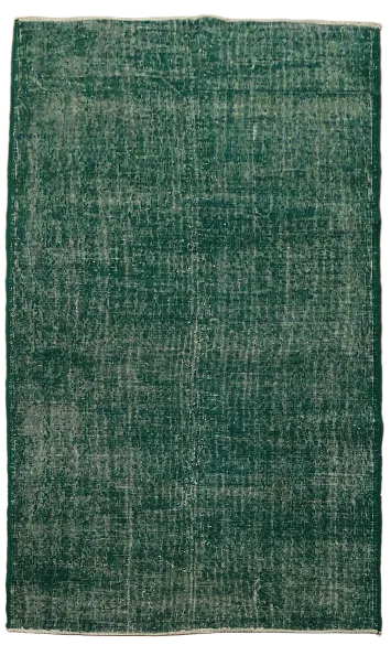 Over Dyed Vintage Anatolian Turkish Wool Rug 4x7