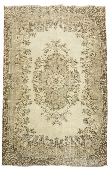 Vintage Anatolian Turkish Wool Area Rug 7x10