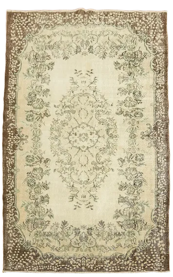 Vintage Anatolian Turkish Wool Rug 6x10