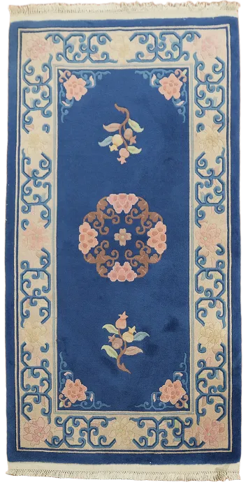Blue Peking Chinese Wool Rug 3x5