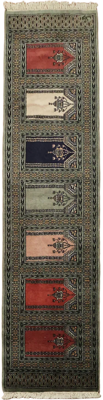 Bokhara Oriental Runner Wool Rug 2x7