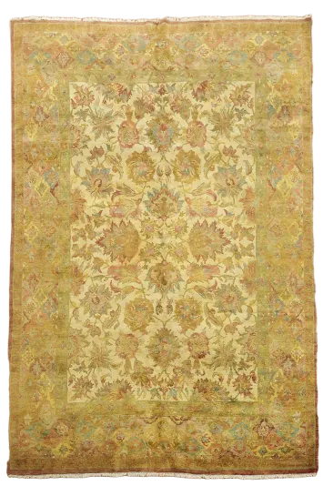 Agra Oriental Large Wool Rug 9x14
