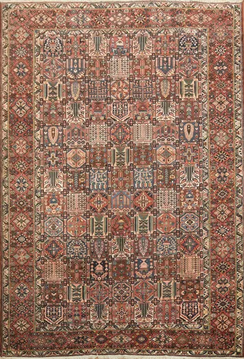 Vegetable Dye Bakhtiari Persian Wool Large Rug 11x16