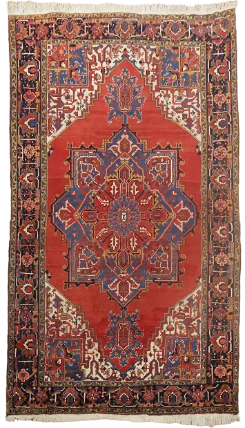 Old Vintage Heriz Persian Wool Area Rug 8x12