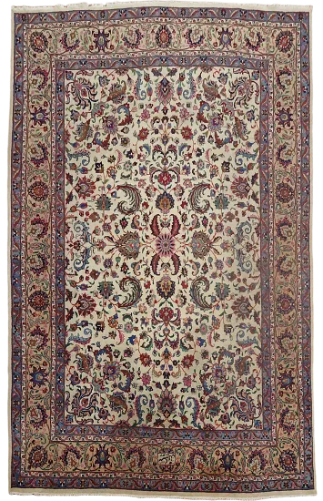 Vintage Tabriz Persian Wool Area Rug 9x13