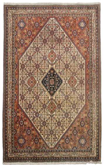 Vintage Tribal Wool Qashqai Persian Area Rug 7x10