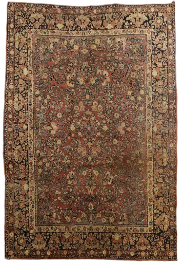 Antique Sarouk Persian Wool Area Rug 9x12