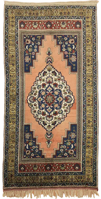 Vintage Wool Anatolian Turkish Area Rug 6x10