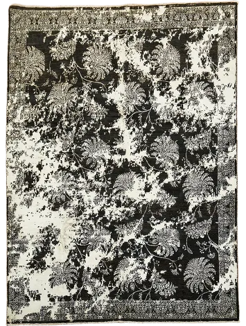 Modern Oriental Wool & Silk Area Rug 8x10
