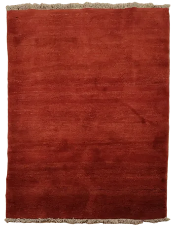 Contemporary Modern 4x5 Gabbeh Shiraz Red Persian Wool Rug