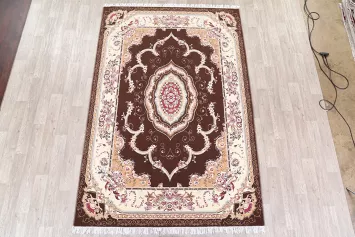 Soft Plush Victorian Style Tabriz Persian Area Rug 7x10