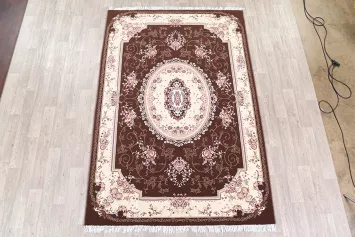 Soft Plush Floral 7x10 Tabriz Persian Area Rug