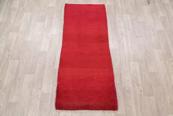 Solid Modern 3x6 Gabbeh Shiraz Persian Rug Runner