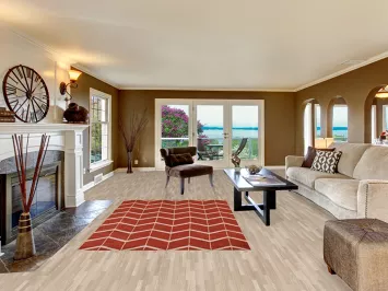 All-Over Chevron Gabbeh Handmade Area Rug 5x8