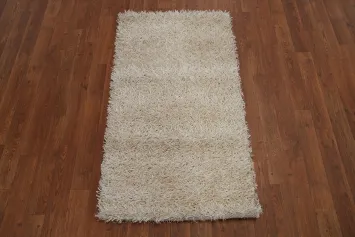 Ivory Shaggy Shag Foyer Rug 2x3